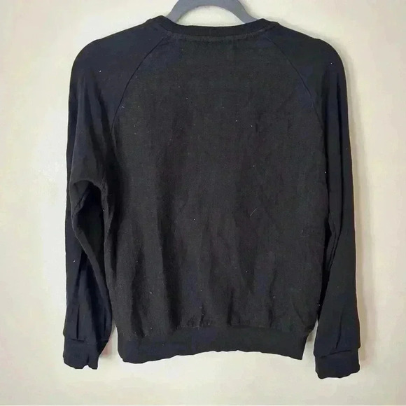 Zara Embroidered Parrot Sequin Festive Holiday Black Sweater Women’s Size XS - Picture 5 of 6